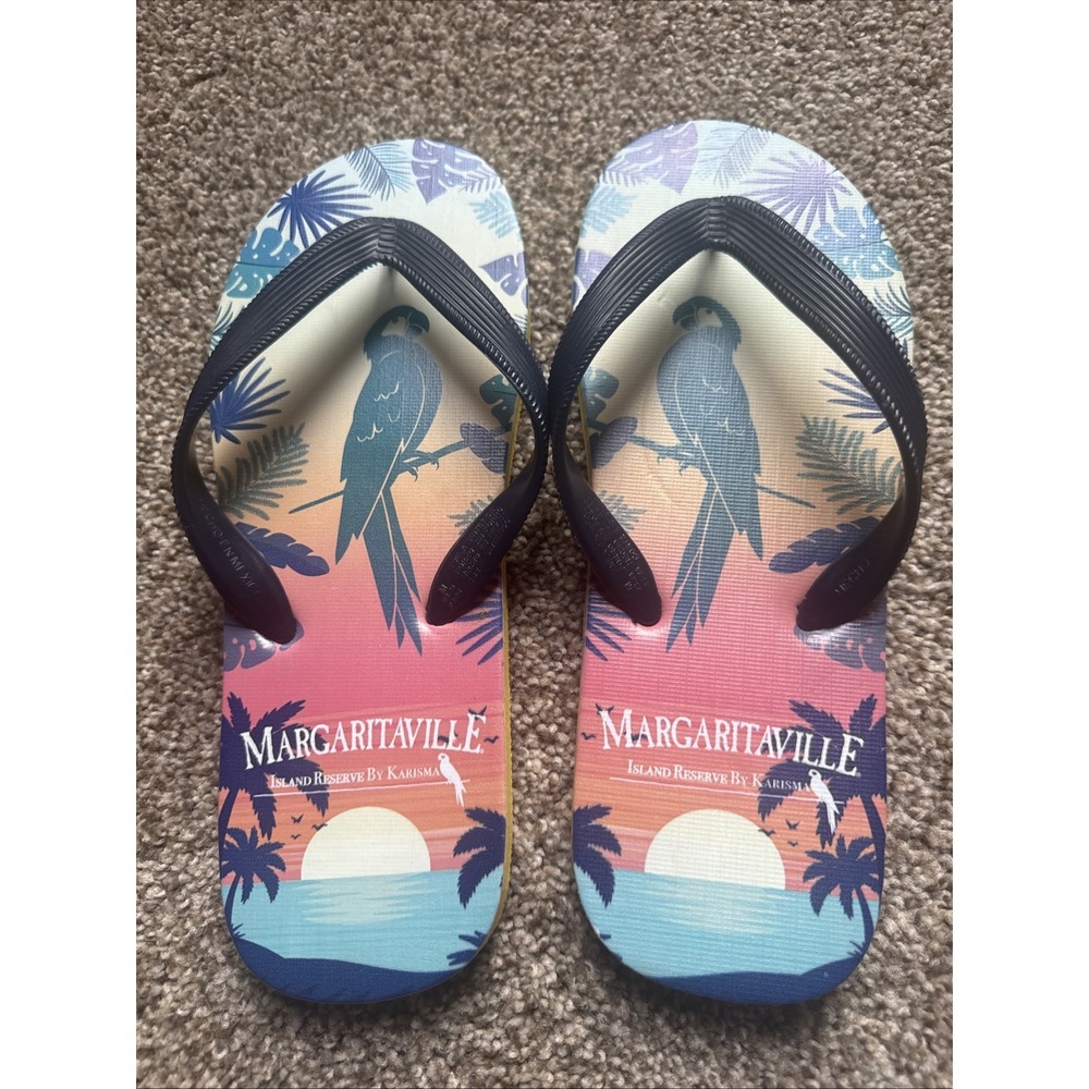 Margaritaville Island Reserve Karisma Parrot Flip Flops Womens 8